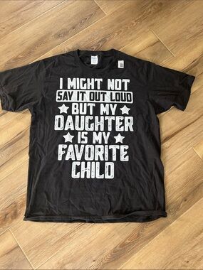 Black graphic shirt size large
